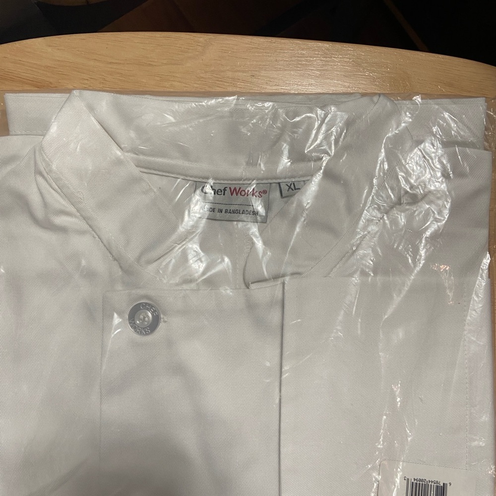 CHEF WORKS Jacket Unisex XL White NWT